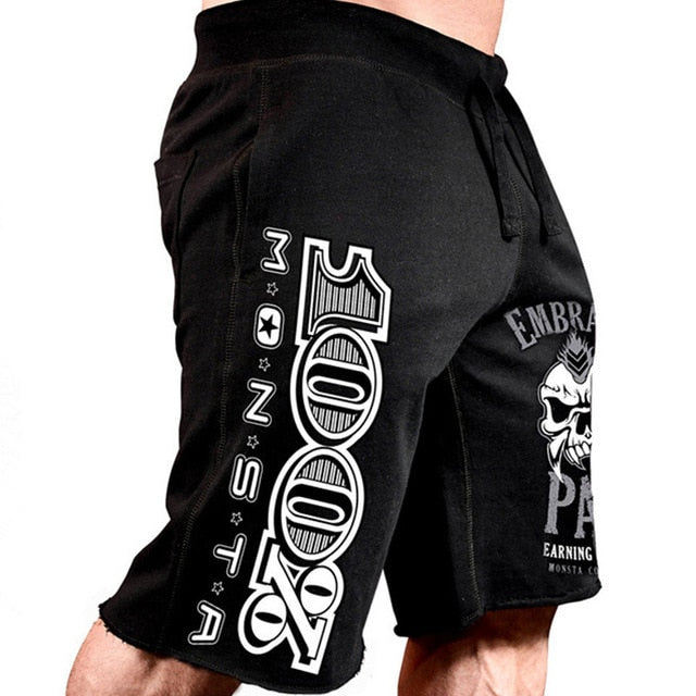 Voguable Men New Cotton Shorts Men's loose Short Trousers Fitness Bodybuilding Jogger Mens Brand durable Sweatpants Fitness Workout Short voguable