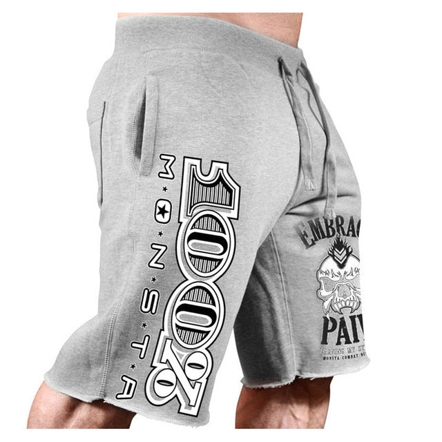 Voguable Men New Cotton Shorts Men's loose Short Trousers Fitness Bodybuilding Jogger Mens Brand durable Sweatpants Fitness Workout Short voguable