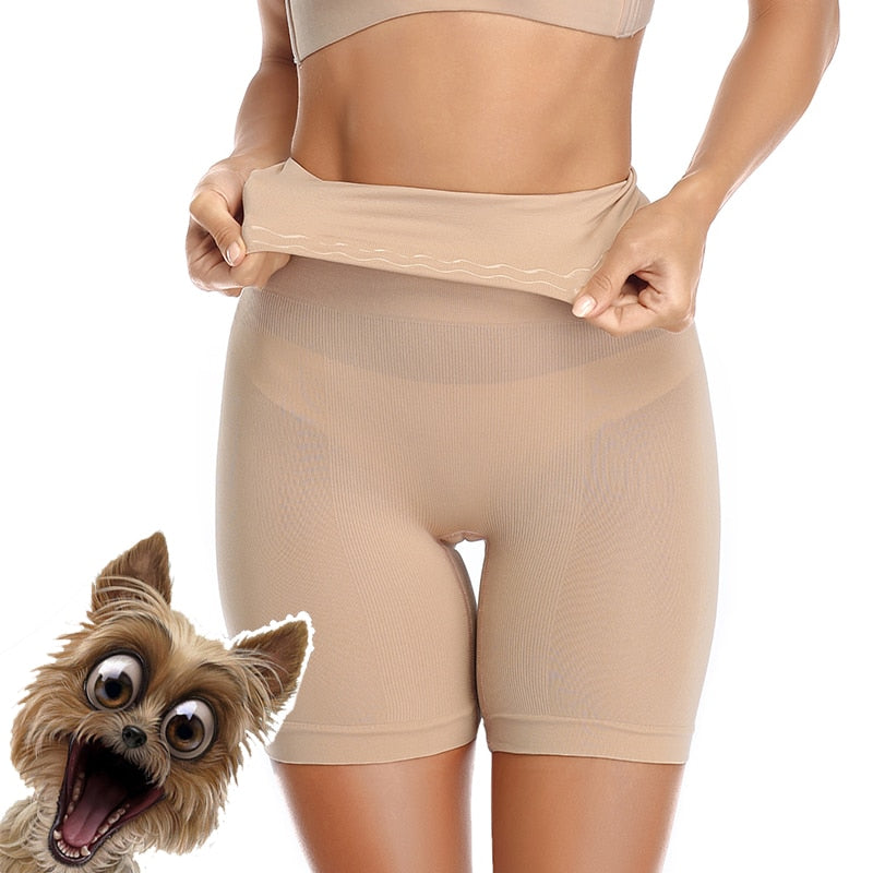 2020 Womens High Waist Non-slip Shaper Shorts Large Plus Size Shapewear Underwear Trainer Slimming Pants Panties with Silicone voguable