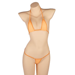 Micro Mini Bikini Set New Sexy Women Erotic Transparent Swimwear Bathing Suit Tiny G-String Thong Bikini Beachwear voguable