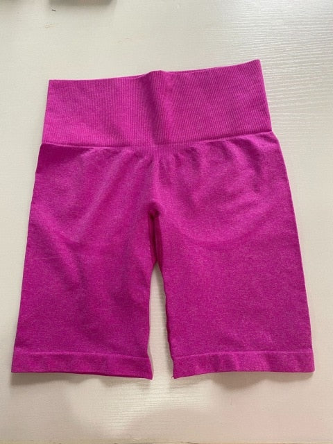 Monster Fitness Elastic Cycling Seamless Yoga Shorts Running Shorts Women Gym Short Slim Fit Shorts Fitness Workout Activewear voguable