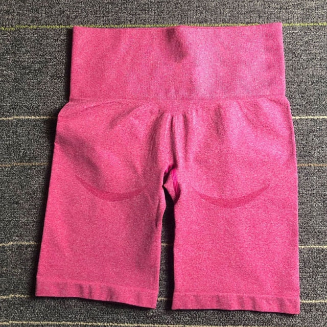 Monster Fitness Elastic Cycling Seamless Yoga Shorts Running Shorts Women Gym Short Slim Fit Shorts Fitness Workout Activewear voguable