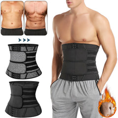 Men Waist Trainer Abdomen Slimming Body Shaper Belly Shapers Weight Loss Shapewear Tummy Slim Modeling Belt Girdle Sweat Trimmer voguable