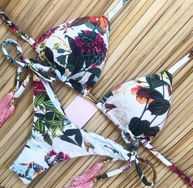 Bikini 2020 Sexy Swimwear Women Push-up Swimsuit Biquini Bathing Suit Beachwear Bandage Swim Beach Wear Brazilian Bikini Set voguable