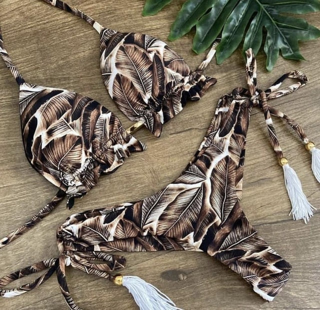 Bikini 2020 Sexy Swimwear Women Push-up Swimsuit Biquini Bathing Suit Beachwear Bandage Swim Beach Wear Brazilian Bikini Set voguable