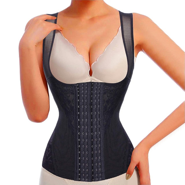 Postpartum Bandage Women Waist Trainer Vest Breathable Shapewear Weight Loss Tank Top Shirt Workout Corset Reducing Belts Summer voguable