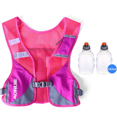 AONIJIE E884 Reflective Hydration Pack Backpack Rucksack Bag Vest Harness Water Bottle Hiking Camping Running Marathon Race voguable