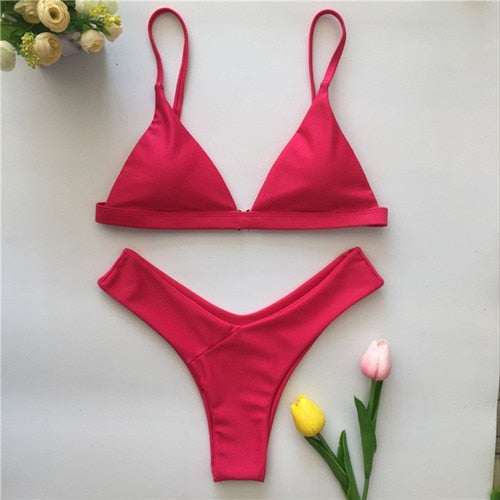 Bandage Sexy Brazilian Bikini Biquini Praia Swimwear Women Hot Swimsuit Traje De Bano Mujer Maillot Femme Monokini Badpak Dames voguable