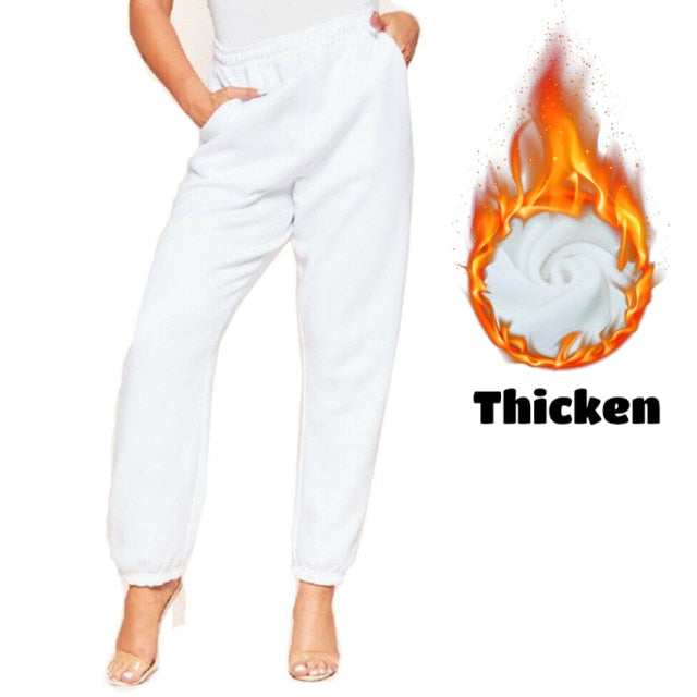 Lusofie Wide Leg SweatPants Harajuku Joggers Fall New 2021 Women Trousers High Waist Pants Streetwear Korean Casual Pant Femme voguable
