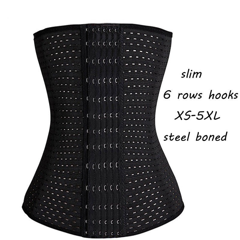 Wechery Waist Trainer Modeling Strap Tummy Slimming Underwear Belts Flat Belly Shaper Corset Sheath Steel Boned Cinchers XS-6XL voguable
