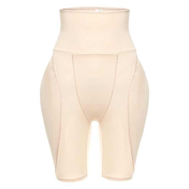 Fake Ass Women Tummy Control Butt Lift Panty Compression Shorts High Waist Trainer Body Shaper Hip Pads Enhancer Booty Lifter voguable