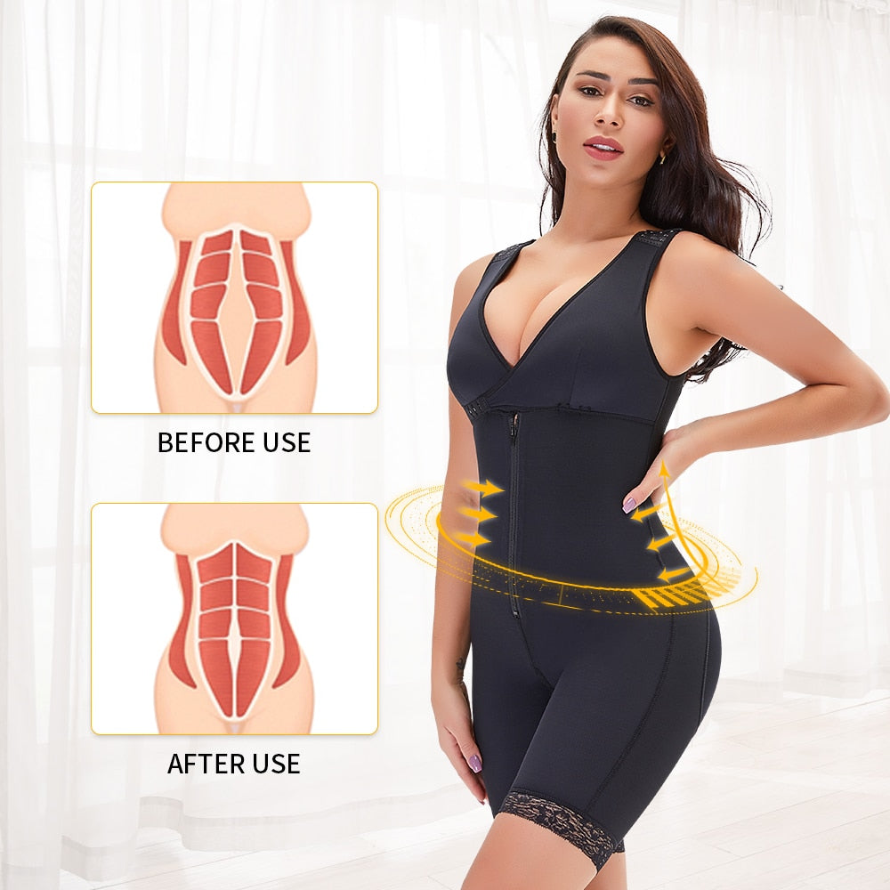 Voguable  Fajas Women's Binders and Shapers Waist Trainer Corset Butt Lifter Slimming Underwear Bodyshaper Lingerie Modeling Strap Tummy voguable