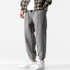 Voguable  New Loose Jogging Pants Men 2020 New Fashion Fleece Autumn Winter Warm Sweatpants Male Outdoor Straight Trousers Pantalon Hommes voguable