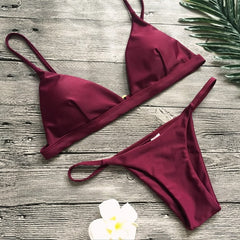 Bandage Sexy Brazilian Bikini Biquini Praia Swimwear Women Hot Swimsuit Traje De Bano Mujer Maillot Femme Monokini Badpak Dames voguable