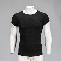 Voguable 2021 Autumn Fashion Men's T-shirt Sweater O-Neck Slim Fit Knittwear Mens Long Sleeve Pullovers Tshirts Men Fitness Pull Homme voguable
