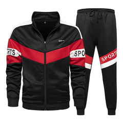 Voguable 2021 Men's Hip Hop Tracksuit Mens Spring Clothing 2 Pieces Sets Man Streetwear Zipper Jacets And Harem Pants + Sweatshirt Suits voguable