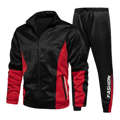 Voguable 2021 Men's Hip Hop Tracksuit Mens Spring Clothing 2 Pieces Sets Man Streetwear Zipper Jacets And Harem Pants + Sweatshirt Suits voguable