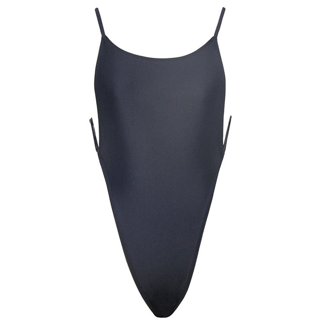 Voguable New Sexy high Leg cut One Piece Swimsuit Thong Swimwear Women Trikini  Backless Monokini Brazilian Bathing Suit Swim wear voguable