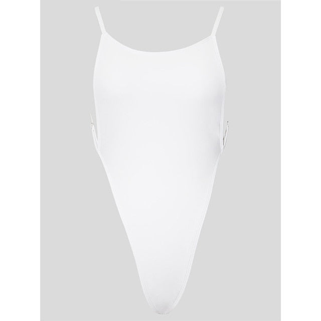 Voguable New Sexy high Leg cut One Piece Swimsuit Thong Swimwear Women Trikini  Backless Monokini Brazilian Bathing Suit Swim wear voguable