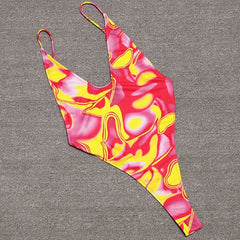 Voguable New Sexy high Leg cut One Piece Swimsuit Thong Swimwear Women Trikini  Backless Monokini Brazilian Bathing Suit Swim wear voguable