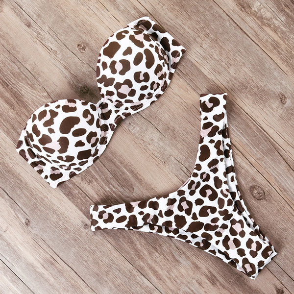 RUUHEE Bikini Swimwear Women Swimsuit 2021 Leopard Brazilian Bikini Set Push Up Bathing Suit Female Summer Beach Wear Biquini voguable