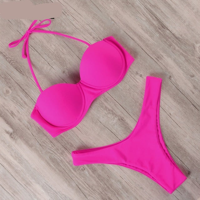 RUUHEE Bikini Swimwear Women Swimsuit 2021 Leopard Brazilian Bikini Set Push Up Bathing Suit Female Summer Beach Wear Biquini voguable