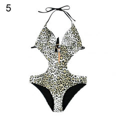 Swimwear Women Plus Size One Piece Swimsuit 2020 Push Up Monokini Bathing Suit Women's High Cut Swim Suit V neck Halter Trikini voguable