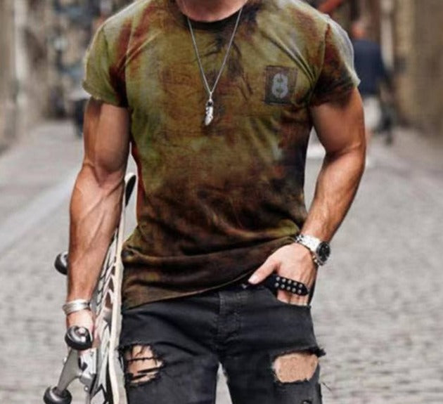 Voguable New Patchwork T-shirt Long Sleeve Fashion 3D Print Tops 2021 Summer Casual Pullovers Sexy Mens clothing Plus Size S-3XL voguable