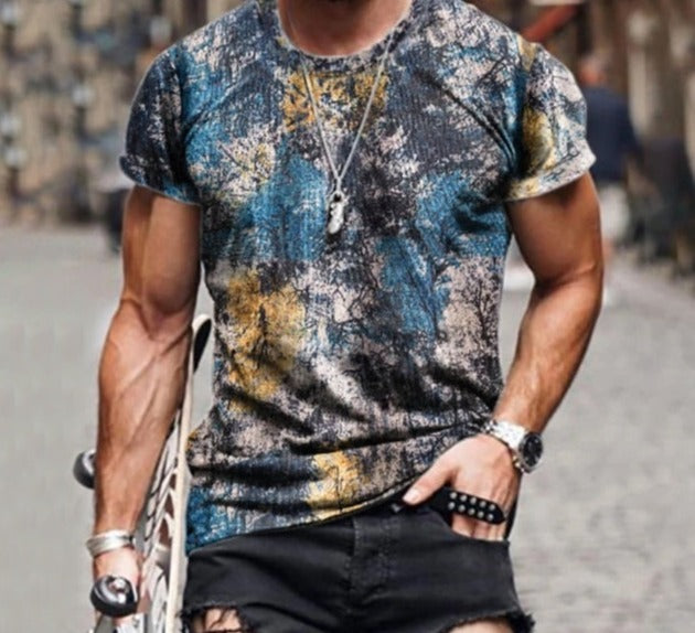 Voguable New Patchwork T-shirt Long Sleeve Fashion 3D Print Tops 2021 Summer Casual Pullovers Sexy Mens clothing Plus Size S-3XL voguable