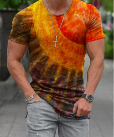 Voguable New Patchwork T-shirt Long Sleeve Fashion 3D Print Tops 2021 Summer Casual Pullovers Sexy Mens clothing Plus Size S-3XL voguable