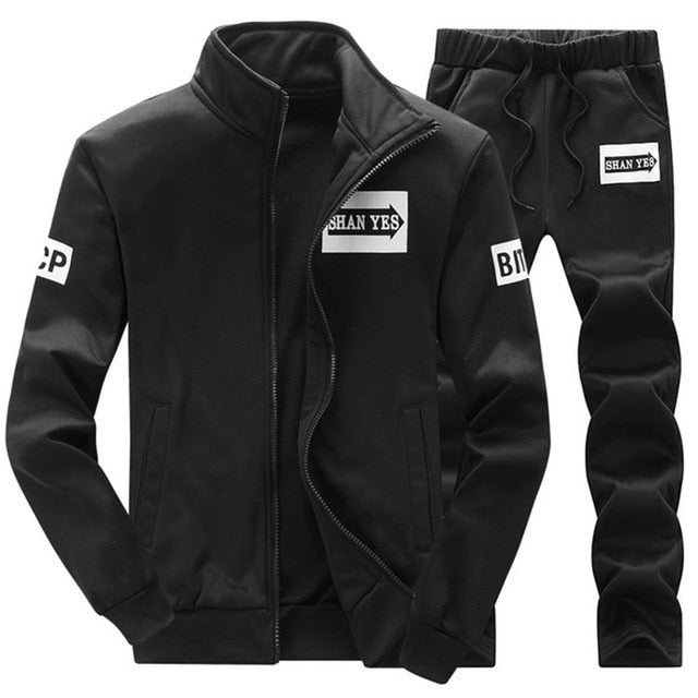Voguable Tracksuit Men 2021Brand Clothing Sweat Homme Slim Fleece Men's Sportswear Hoodie Men Sweatshirt Moletons Masculino Asian Size voguable