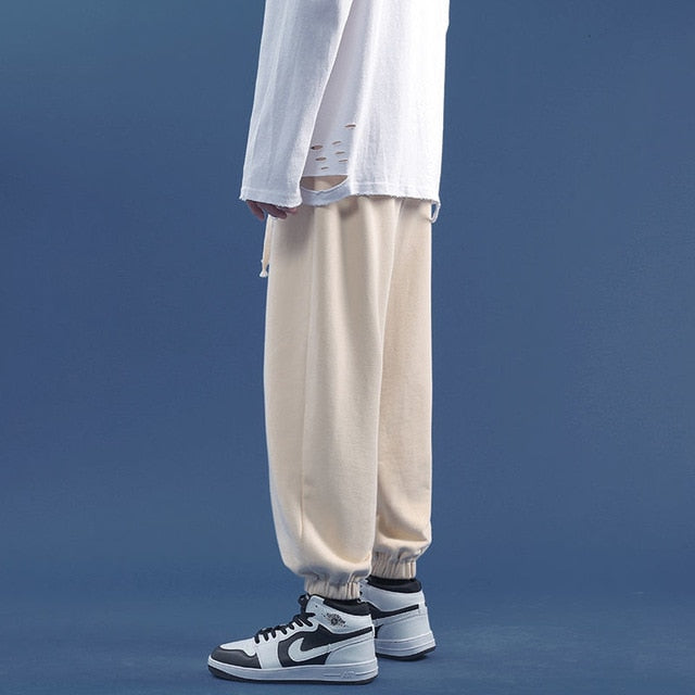 Voguable  Men Jogger Pants 2021 Spring OutDoor Casual SweatPants Men Straight Trouser Elastic Waist Baggy Pants Men's Clothing voguable