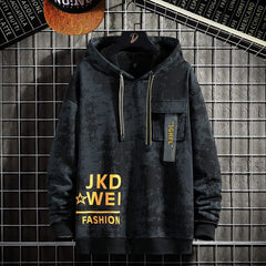 Voguable  New Men's Hoodie Spring and Summer Hip-Hop Japanese Streetwear Text Hoodie Men Patchwork Sweatshirt Men Drop Transport voguable