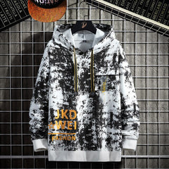 Voguable  New Men's Hoodie Spring and Summer Hip-Hop Japanese Streetwear Text Hoodie Men Patchwork Sweatshirt Men Drop Transport voguable