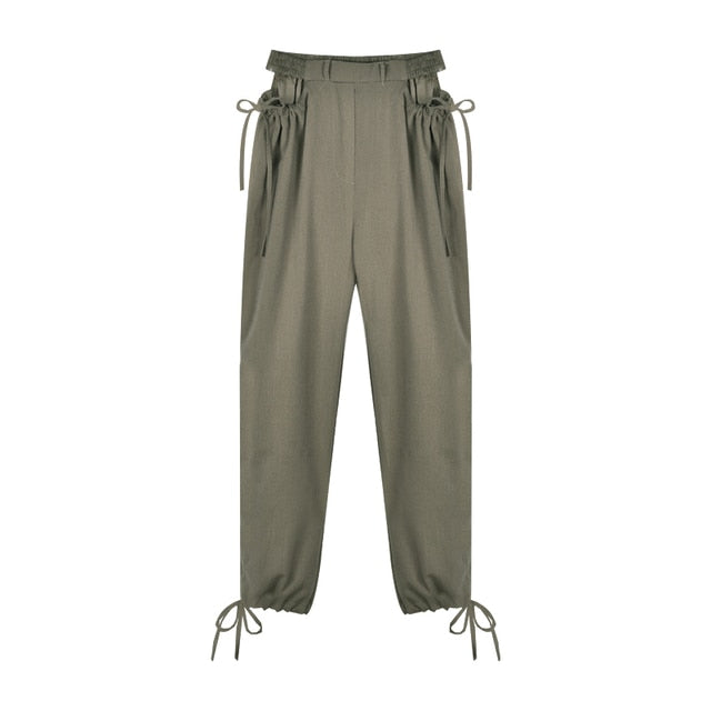 Voguable 2022  Streetwear Women's Cargo Harem Pants Hip Hop High Waist Casual Female Track Pants Joggers Trousers Fashion Harajuku Women Pants voguable