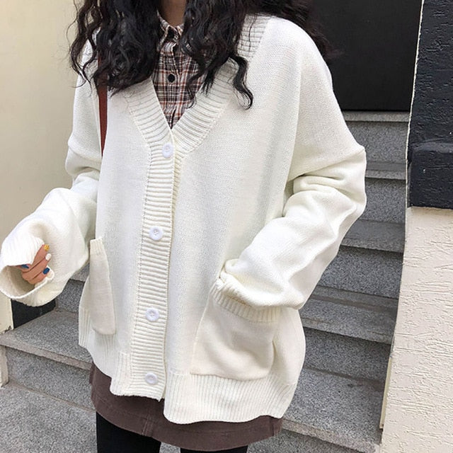 Sweaters Women Cardigan V-Neck Long Sleeve Fashion Loose Breathable Casual Knitting Female 7 Colors Autumn Comfortable Elegant voguable