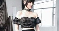 LDYRWQY Women's High Waist Bust Mesh Skirt Short Front and Long Back 2021 Korean New Office Lady  Ball Gown  Knee-Length voguable