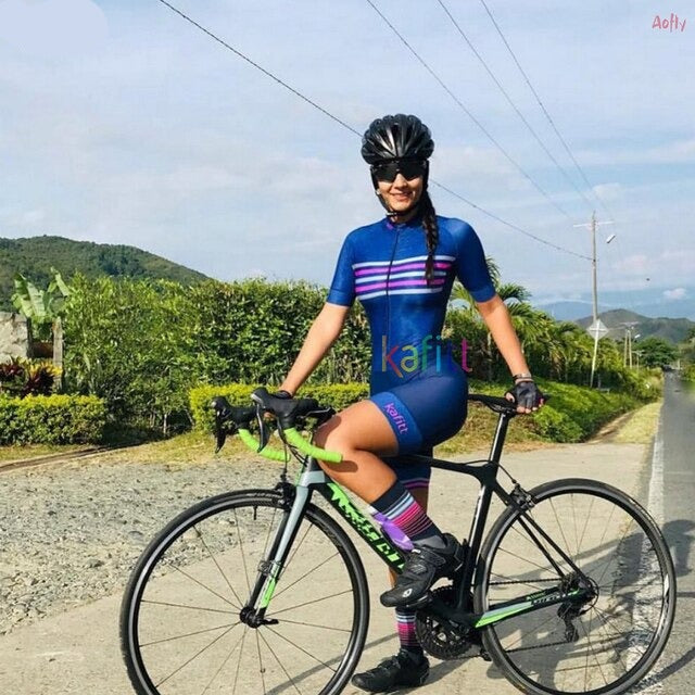 Kafitt Female Cycling Monkey Sports Bike Women Ciclismo Shorts With Gel Jumpsuit Colombia Style Cyclist Suit Overalls Equipment voguable