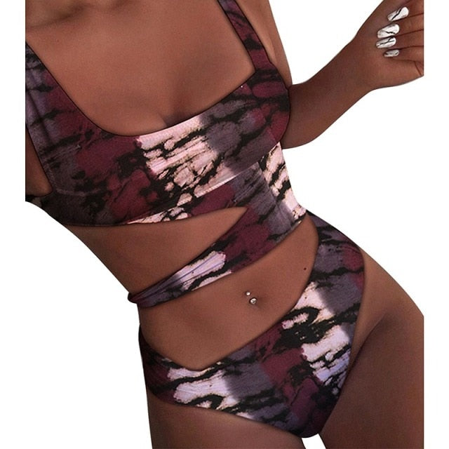 2021 Bandage Swimming Bathing Suit Beachwear Summer Brazilian Bikini Swimwear Women Swimsuit Sexy Push Up Micro Bikinis Set voguable