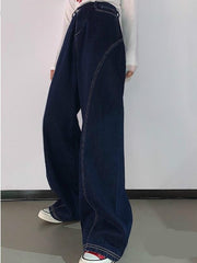 Oversized Jeans Women Plus Size 5XL Harajuku Stylish Boyfriend Ins Design Teens Streetwear Fall Spring Chic Ladies Denim Trouser voguable