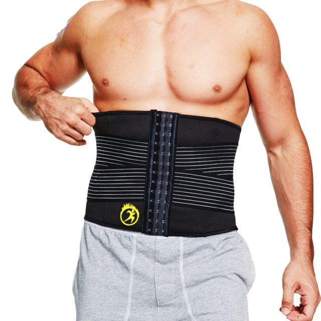 Sexywg Men Waist Trainer Support Neoprene Sauna Suit Modeling Body Shaper Belt Weight Loss Cinchers Slim Faja Gym Workout Corset voguable