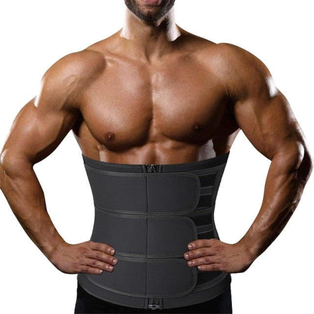Sexywg Men Waist Trainer Support Neoprene Sauna Suit Modeling Body Shaper Belt Weight Loss Cinchers Slim Faja Gym Workout Corset voguable
