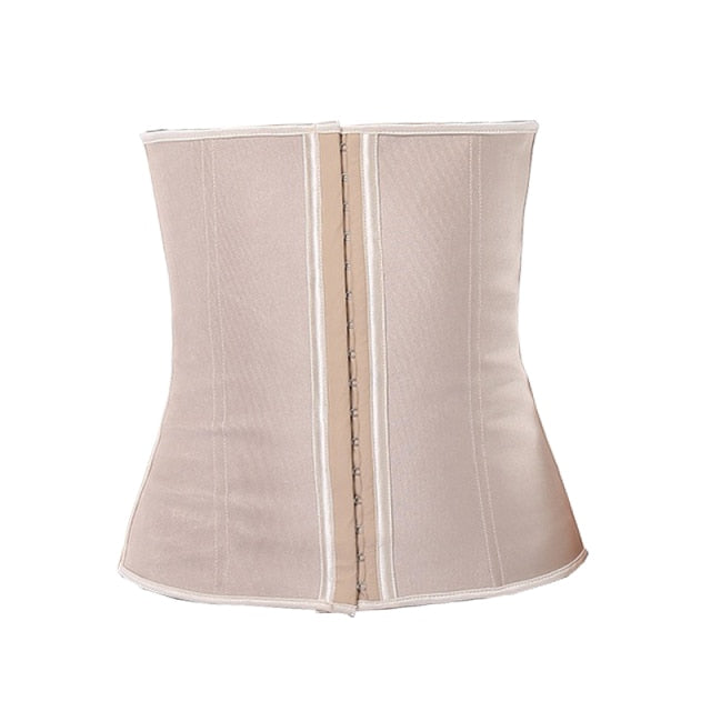 NINGMI Rubber Body shaper for women sexy Shapewear Waist Trainer Cincher latex Shaper Burning Slimming waist Belt Corset Bustier voguable