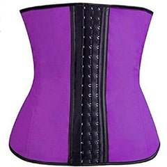 NINGMI Rubber Body shaper for women sexy Shapewear Waist Trainer Cincher latex Shaper Burning Slimming waist Belt Corset Bustier voguable