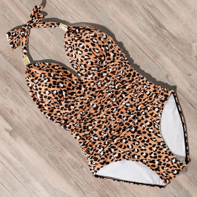 RUUHEE Push up Swimwear One Piece Swimsuit Women Black Bathing Suit Halter Top Swimming Suit Summer Beach Wear Monokini 2021 voguable