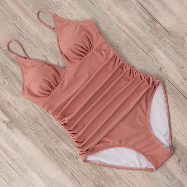 RUUHEE Push up Swimwear One Piece Swimsuit Women Black Bathing Suit Halter Top Swimming Suit Summer Beach Wear Monokini 2021 voguable