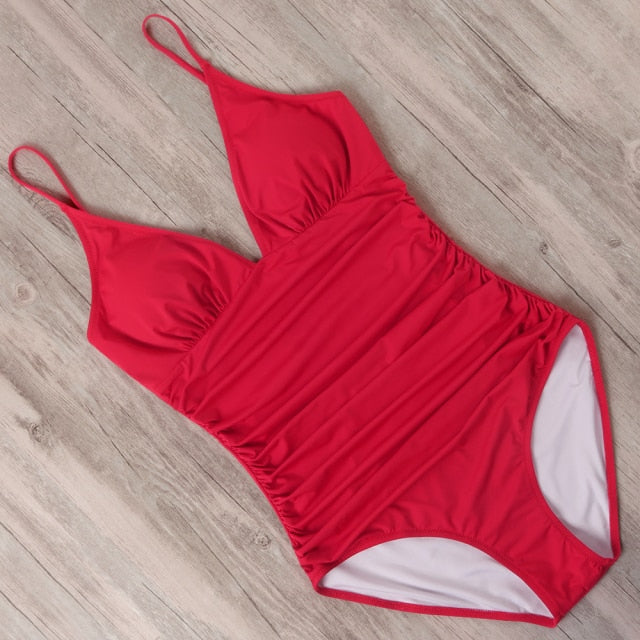 RUUHEE Push up Swimwear One Piece Swimsuit Women Black Bathing Suit Halter Top Swimming Suit Summer Beach Wear Monokini 2021 voguable
