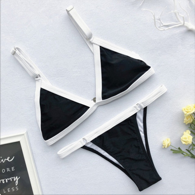Bandage Sexy Brazilian Bikini Biquini Praia Swimwear Women Hot Swimsuit Traje De Bano Mujer Maillot Femme Monokini Badpak Dames voguable