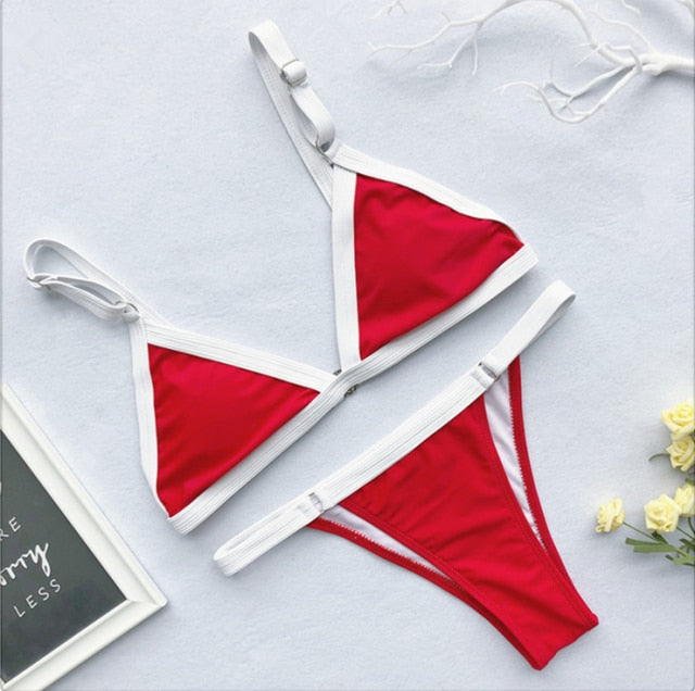 Bandage Sexy Brazilian Bikini Biquini Praia Swimwear Women Hot Swimsuit Traje De Bano Mujer Maillot Femme Monokini Badpak Dames voguable