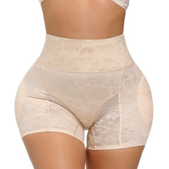 GUUDIA High Waist Trainer Body Shaper Panties Hip Butt Padded Panty Butt Lifter Hip Enhancer Thick Waistband Lace Shapers Women voguable